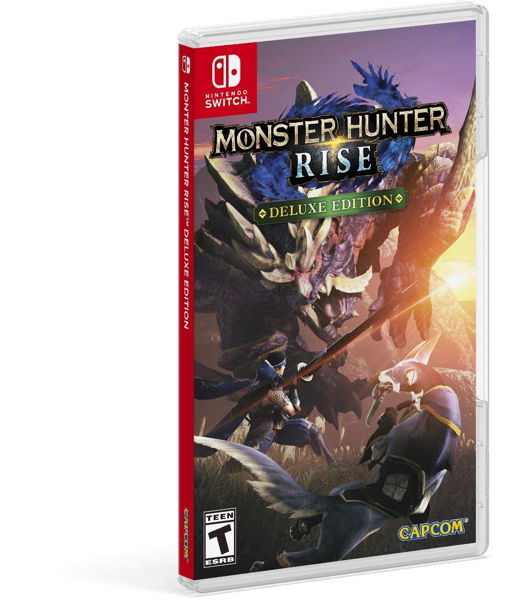 Monster Hunter Rise Deluxe Edition for Nintendo Switch - Ultimate Hunting Adventure Game with Bonus Content | Perfect for Solo & Multiplayer Gaming Sessions at Home or On-The-Go