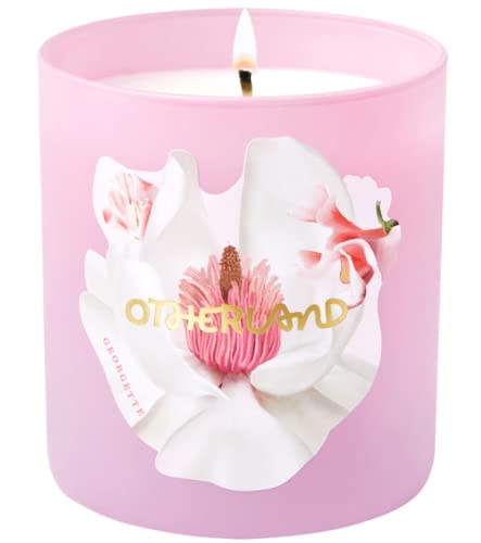 Otherland Georgette Magnolia Amber Scented Candle | White Home Decor Candle (QMZ-4065) | Perfect for Living Room, Bedroom & Bathroom Aromatherapy