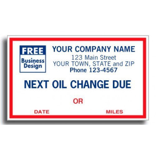 Premium Windshield Oil Change Stickers - Durable Reminder Labels for Car Maintenance | Perfect for DIY Oil Changes & Vehicle Service Tracking