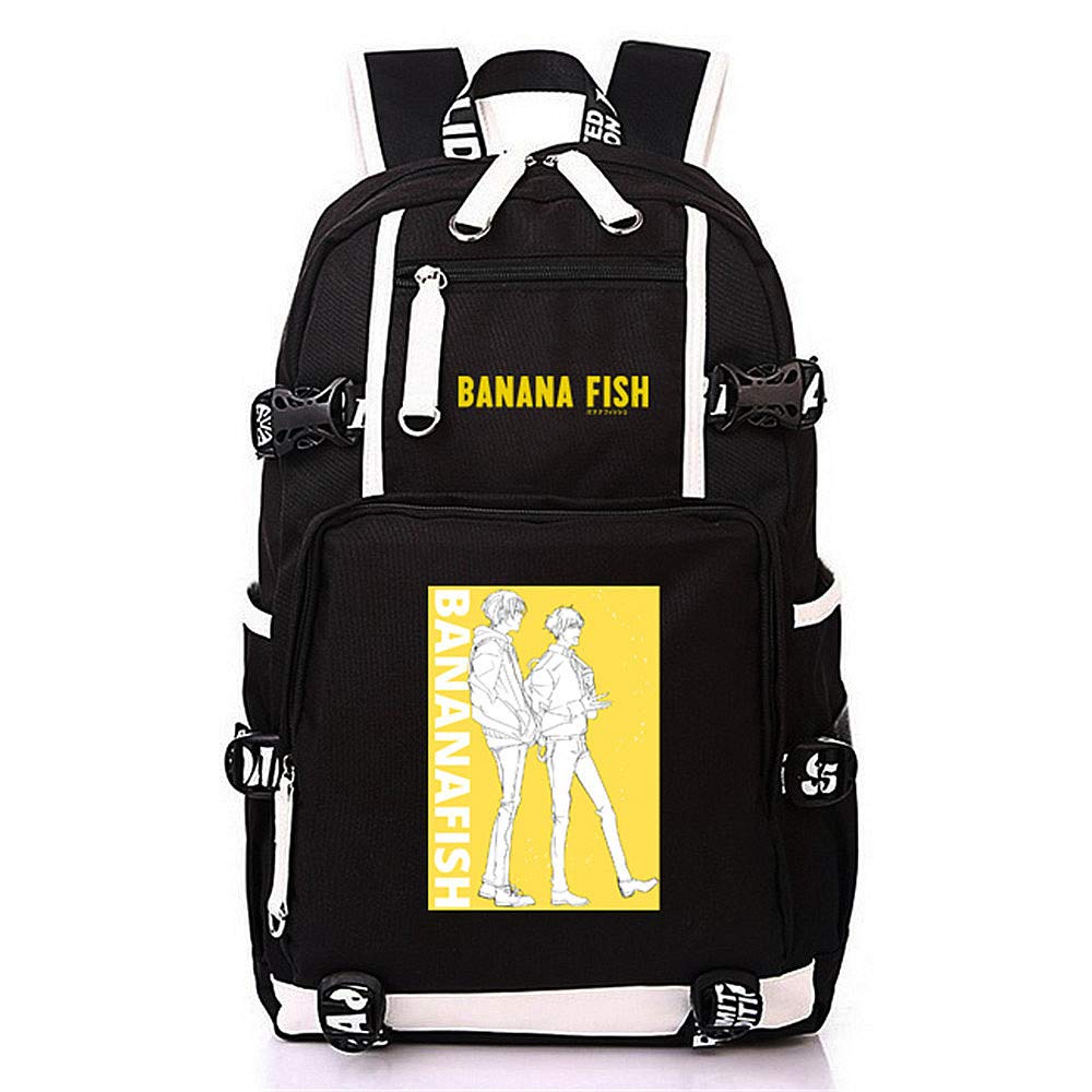 TPS Anime BANANA FISH Canvas Backpack - Unisex Cosplay School Bag, Laptop Backpack & Travel Backpack for Women & Men | Perfect for School, Work, Travel & Anime Conventions