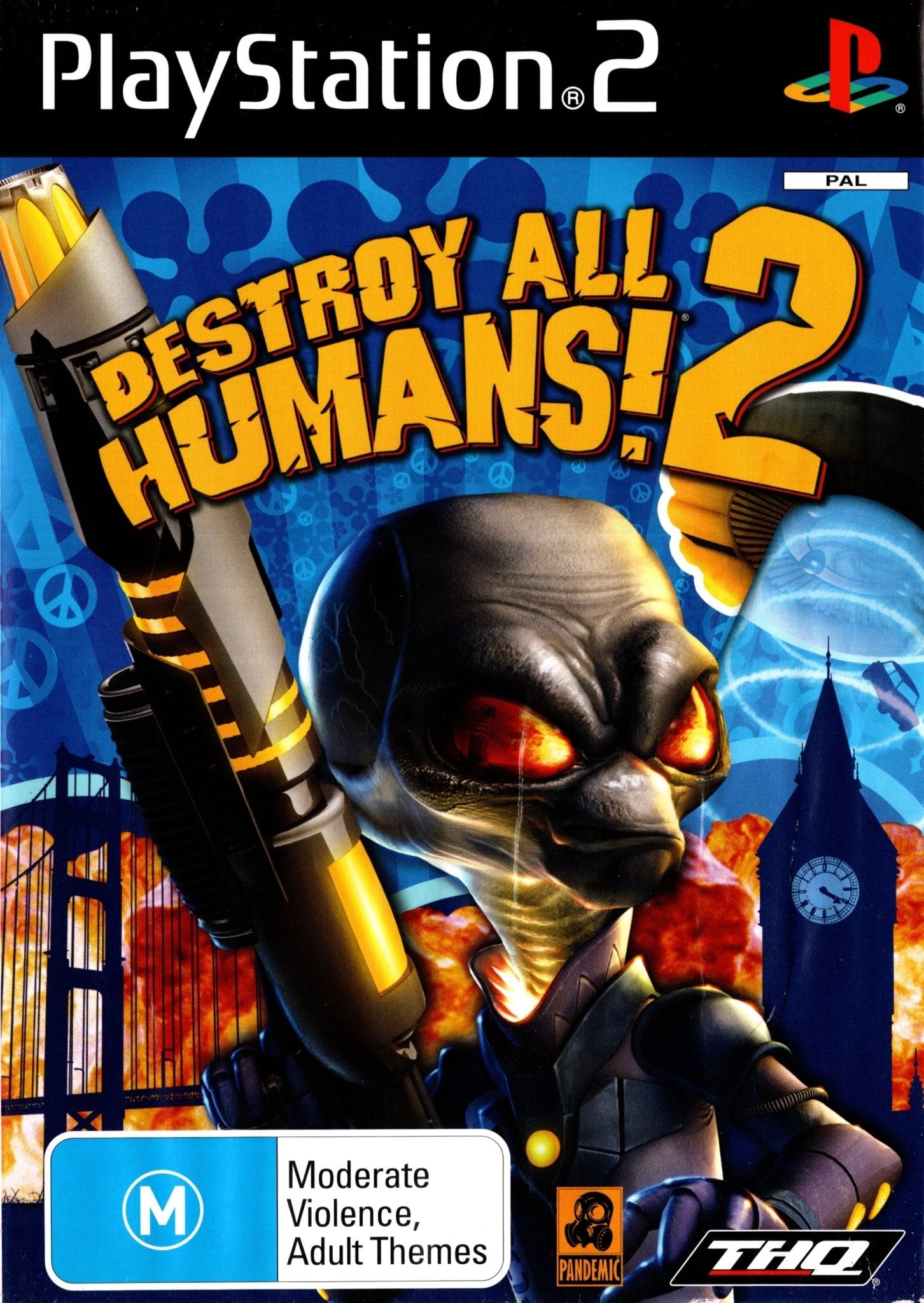 Destroy All Humans! 2 - Classic PS2 Game for Playstation 2 (PAL Version) - Perfect for Retro Gaming & Sci-Fi Action Fans