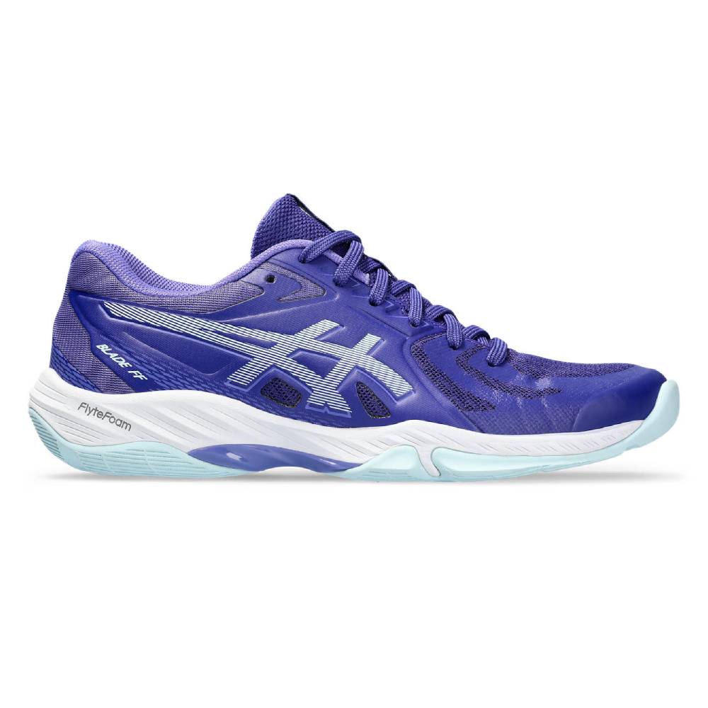 ASICS Blade FF Women's Indoor Volleyball Shoes - Lightweight Court Sneakers for Women with Cushioning (Purple/Blue) - Perfect for Volleyball, Badminton & Indoor Sports Training