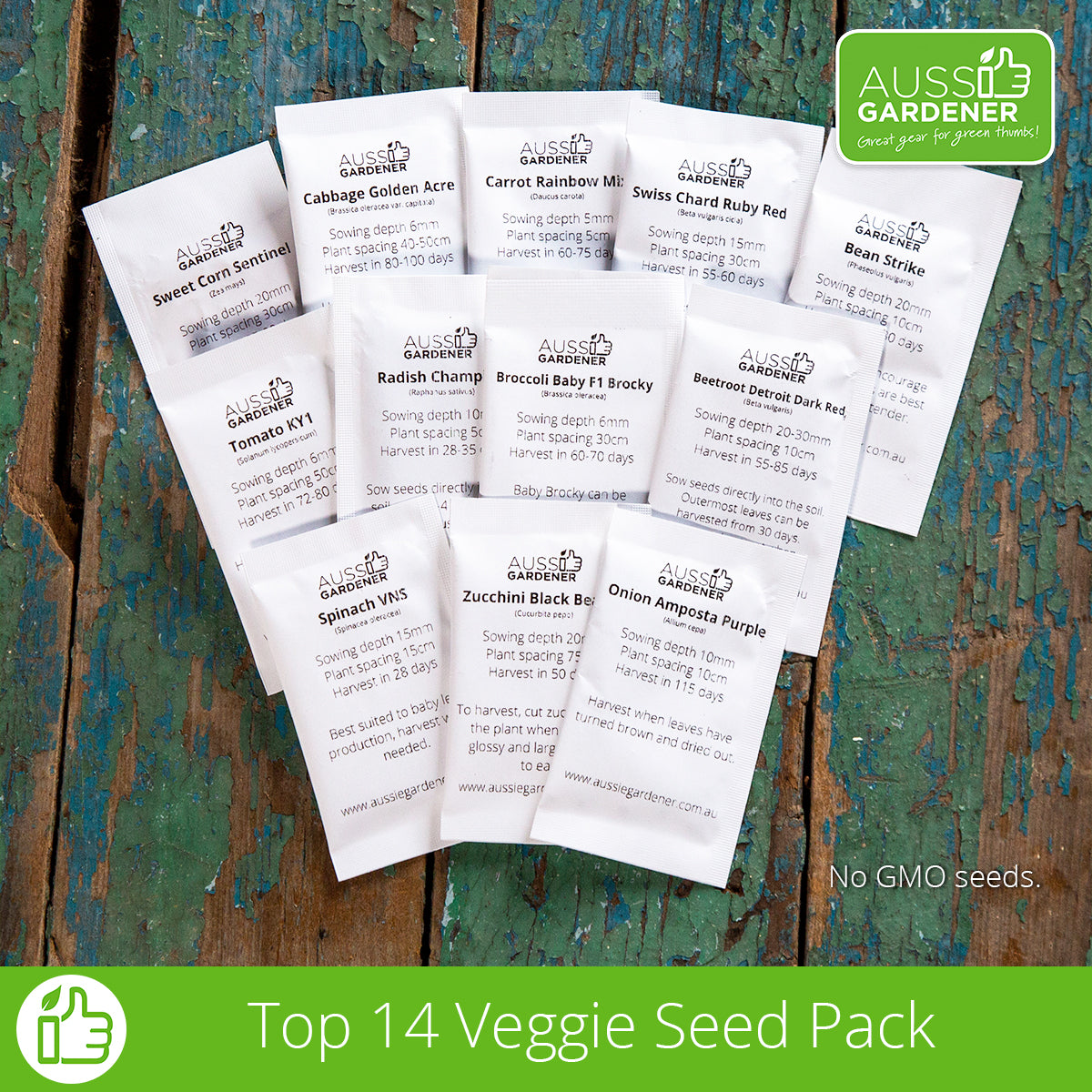 Top 14 Aussie Gardener Vegetable Seeds for Container Gardening - Perfect for Balcony, Patio & Small Space Gardening