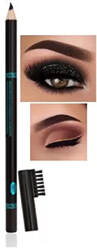 Waterproof Long-Lasting Eyebrow & Eyeliner Pencil with Brush - Perfect for Daily Makeup, Professional Looks, and On-the-Go Touch Ups