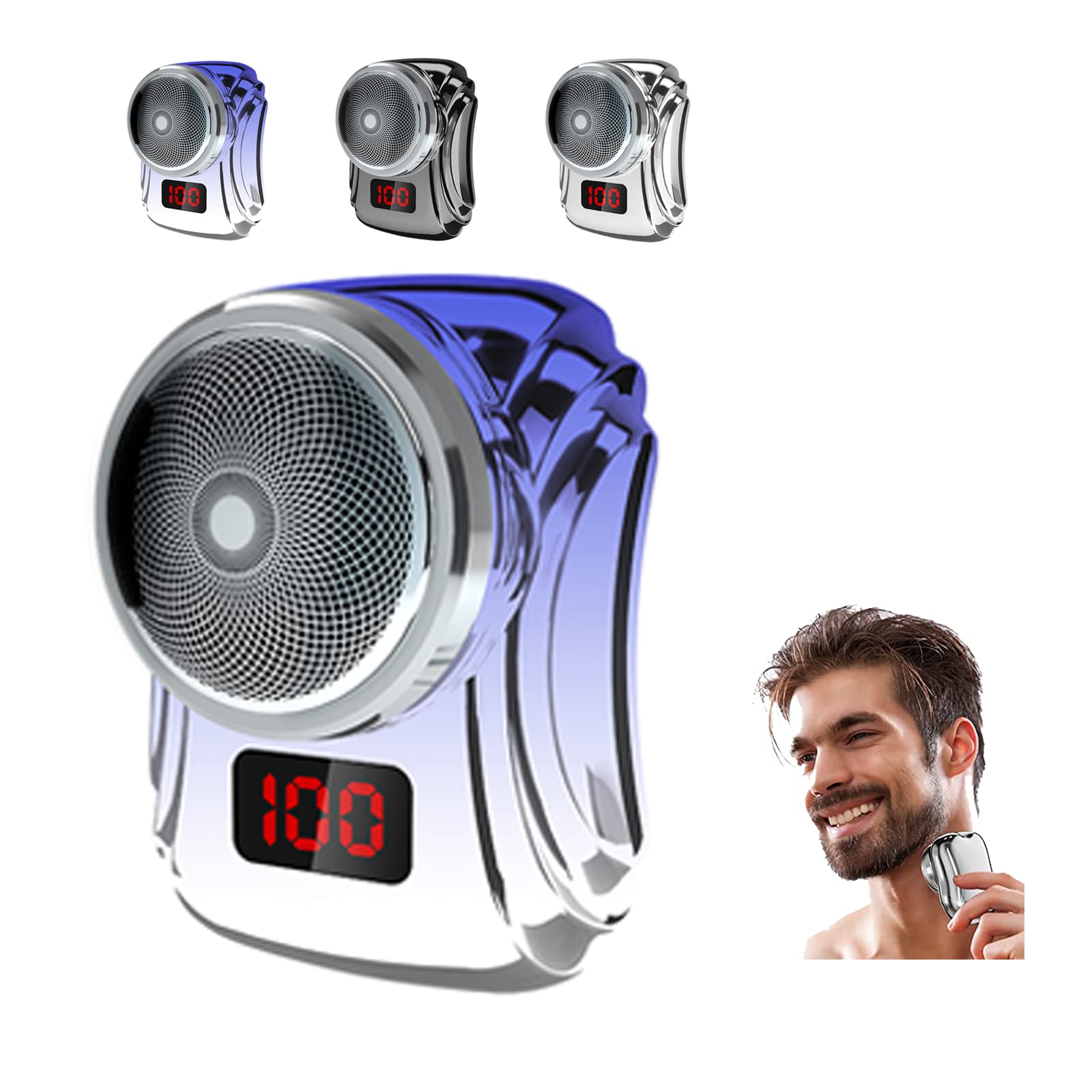 Portable Electric Shaver for Men - Mini USB Rechargeable Travel Razor with Fast Charging | Perfect for Home, Office & Car Travel | Great Fathers Day Gift Idea