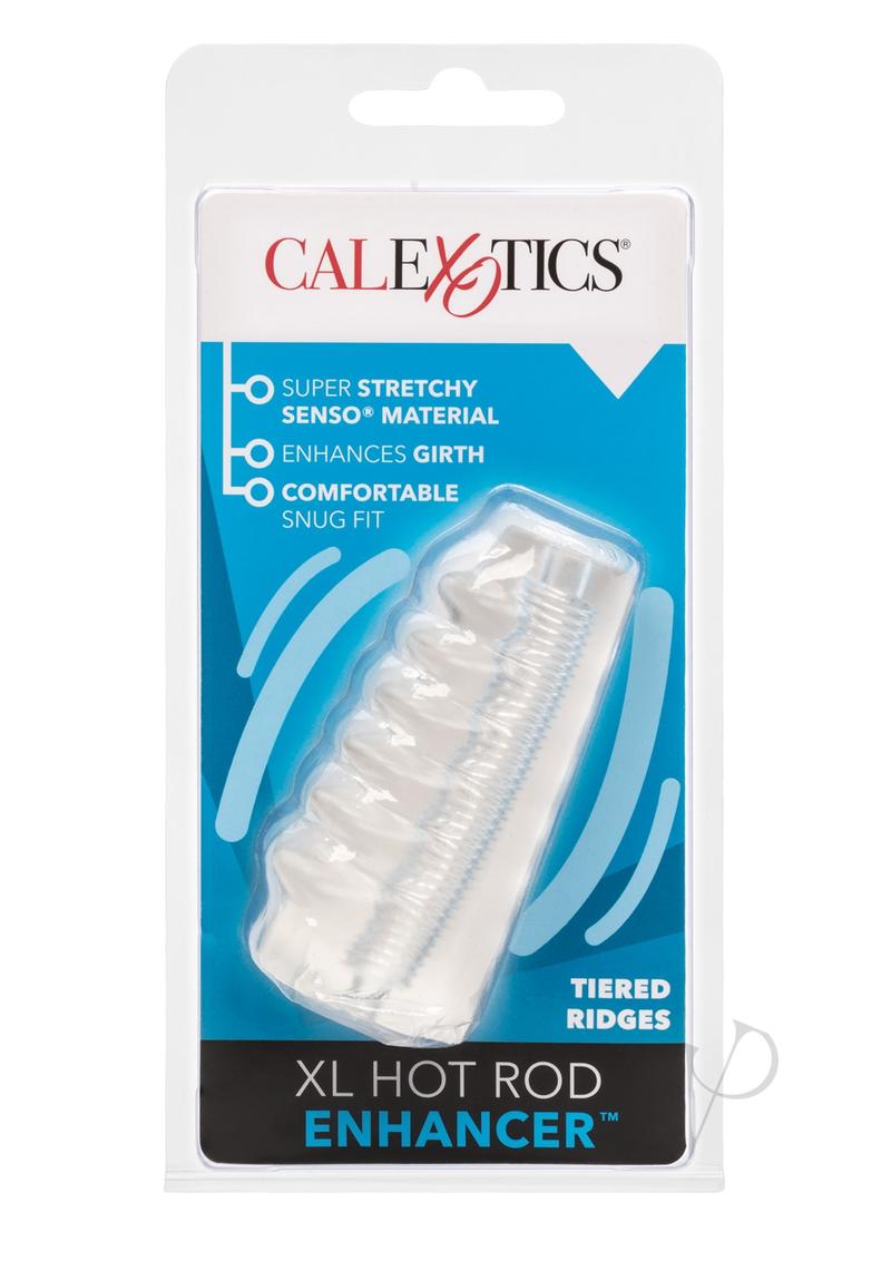 Bigger and Better Hot Rod Enhancer Penis Extender - Clear Silicone Sleeve for Male Enhancement & Size Increase - Perfect for Couples, Solo Play & Confidence Boosting