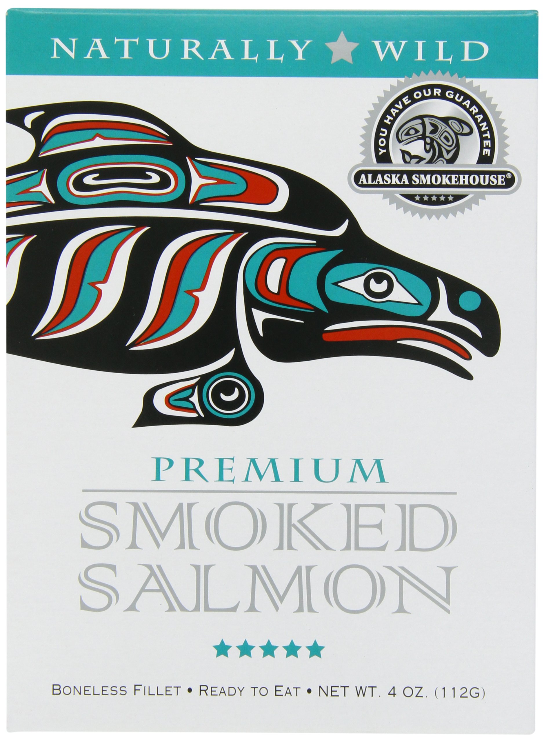 Premium Alaska Smokehouse Smoked Salmon - 4oz Gourmet Gift Box | Perfect for Holidays, Parties & Gourmet Snacking