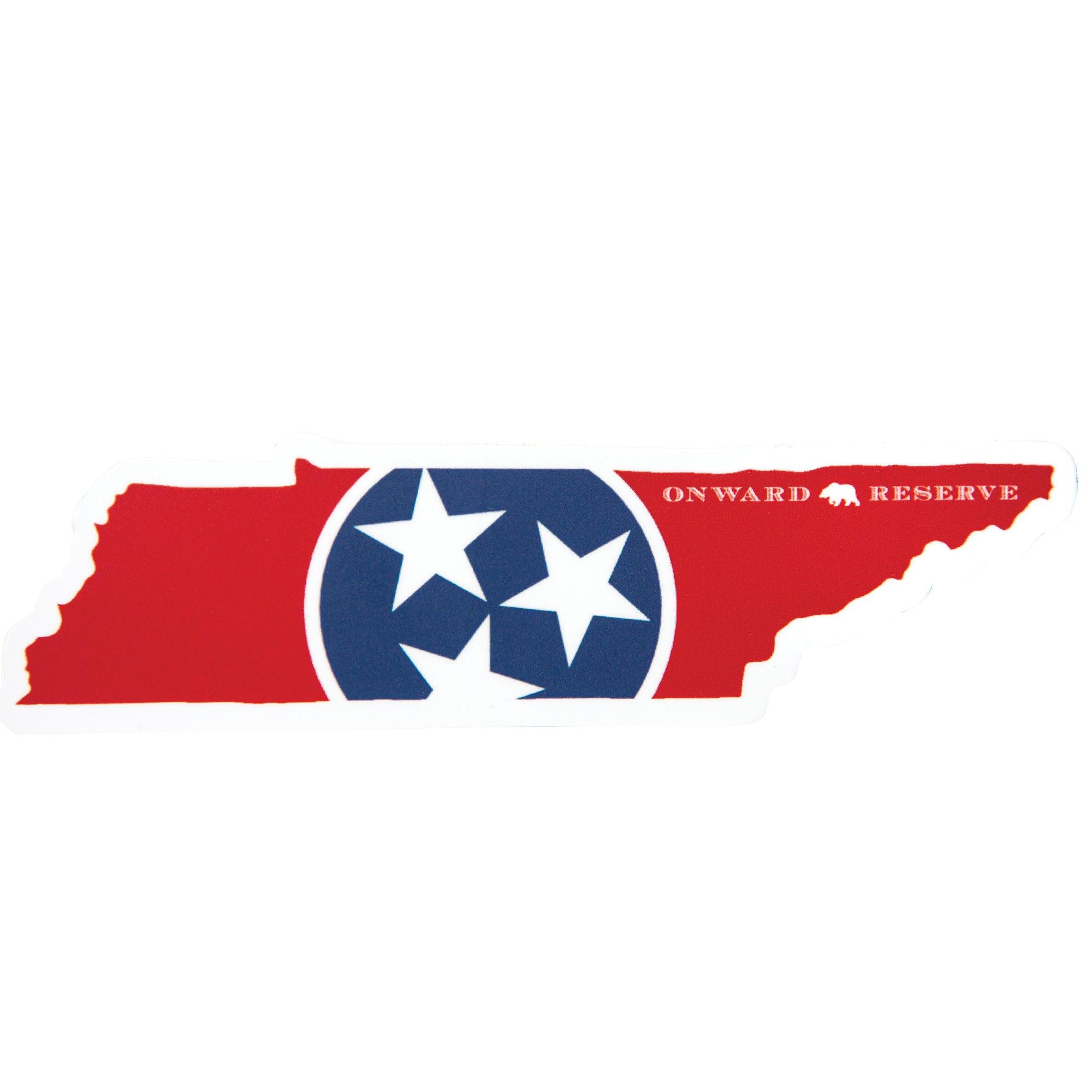 Tennessee State Flag Decal - High-Quality Vinyl Sticker for Cars, Laptops & Windows - Perfect for Home Decor, School Pride & Tailgating