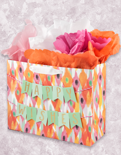 Happy Wishes Banner & Gift Bags Set - Perfect for Birthday Parties, Baby Showers & Wedding Decorations