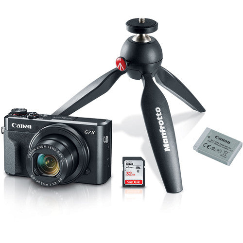 Canon PowerShot G7 X Mark II Digital Camera with 4K Video, 20.1MP, Wi-Fi & NFC - Perfect for Vlogging, Travel Photography, and Content Creation