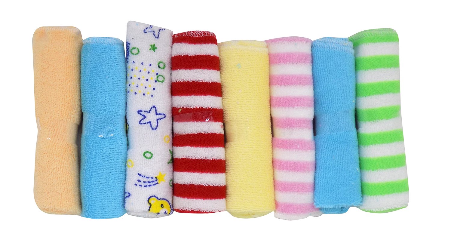 Kabello Premium Cotton Face Towel - Soft & Absorbent Facial Towel for Skincare & Makeup Removal (Set of 1, Multicolor) - Perfect for Daily Cleansing, Spa & Travel Essentials