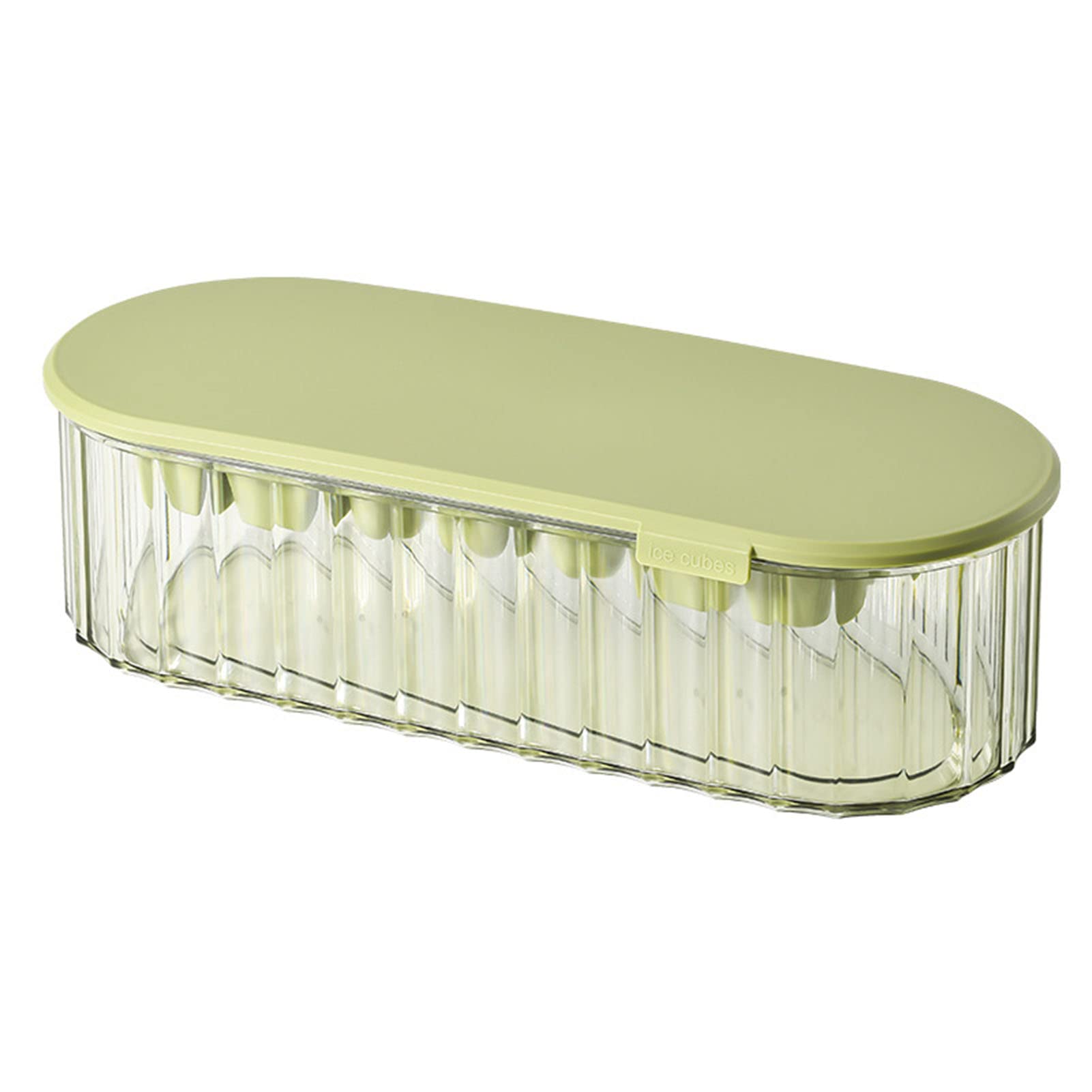 Creative Large-Capacity Pet Ice Cube Tray with Lid - DIY Homemade Refrigerator Ice Mold for Dogs, Cats & Cocktails (Fruit Green) | Perfect for Summer Treats, Pet Hydration & Party Drinks