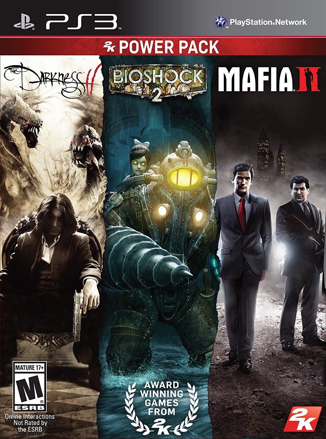 2K Power Pack for PS3 - Dark II, Bio II & Mafia II Bundle | Action-Adventure Game Collection | Perfect for Gaming Nights & Multiplayer Sessions