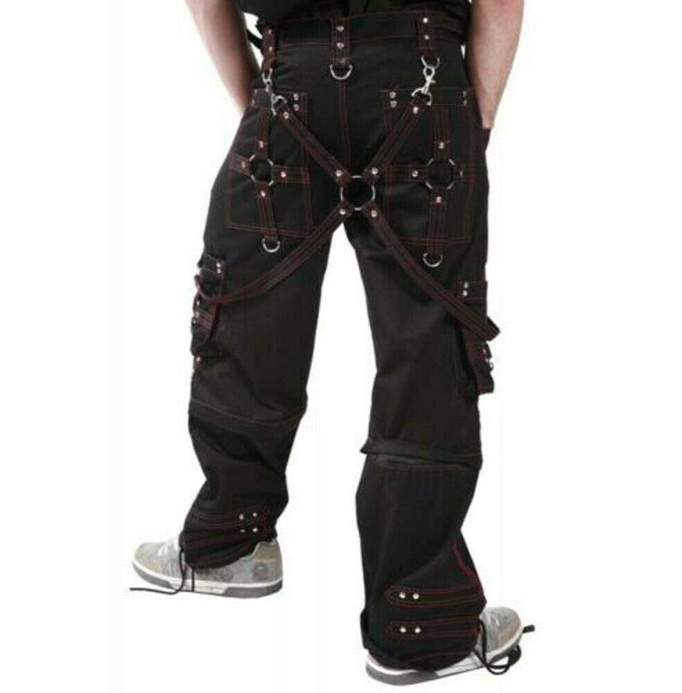 Men's Gothic Bondage Pants - Emo Tripp Baggy Trousers for Punk & Alternative Fashion | USA | Perfect for Concerts, Cosplay & Streetwear