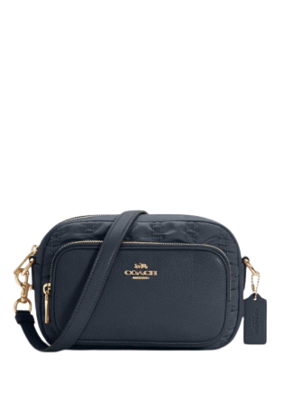 Coach Court Crossbody Bag with Ruching - Stylish Leather Shoulder Purse for Women - Perfect for Work, Travel & Everyday Use