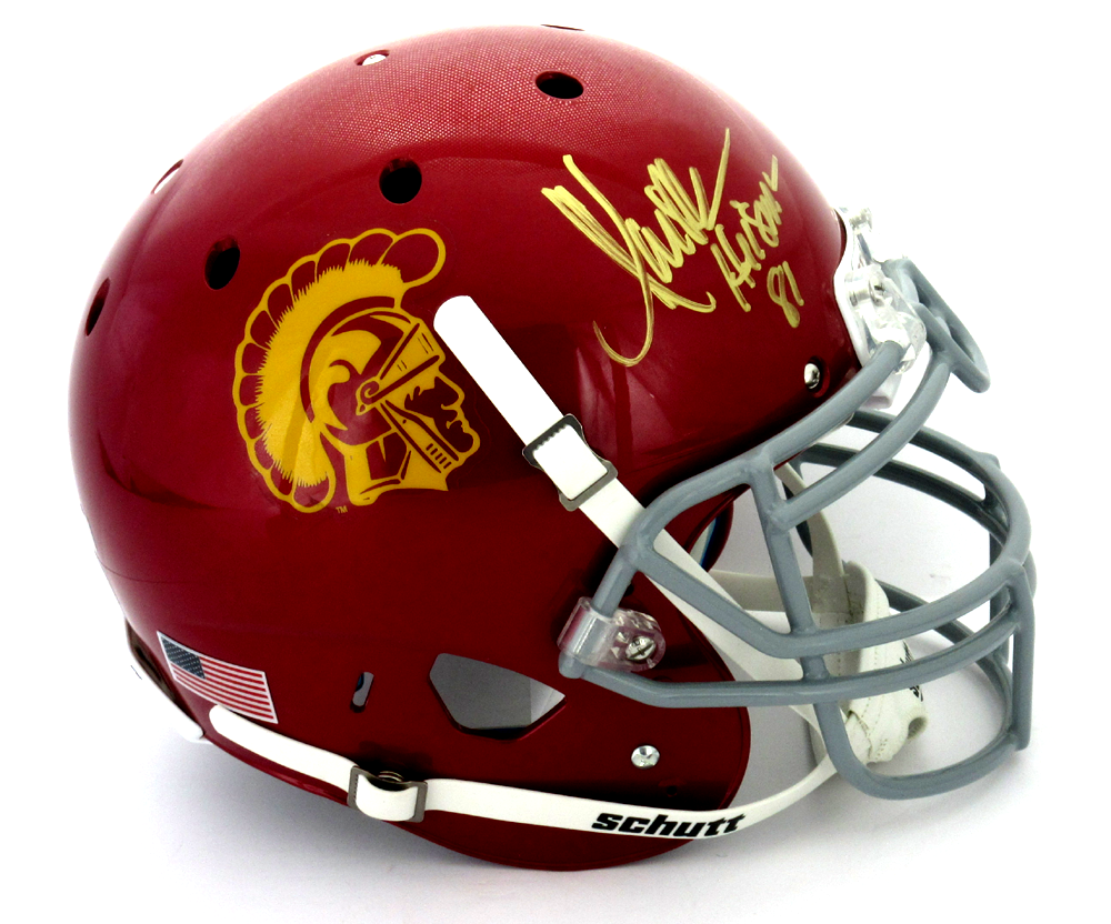Marcus Allen Autographed USC Trojans Schutt Authentic NCAA Football Helmet with Heisman 81 Inscription - Collectible Memorabilia for Fans, Sports Enthusiasts & Home Decor