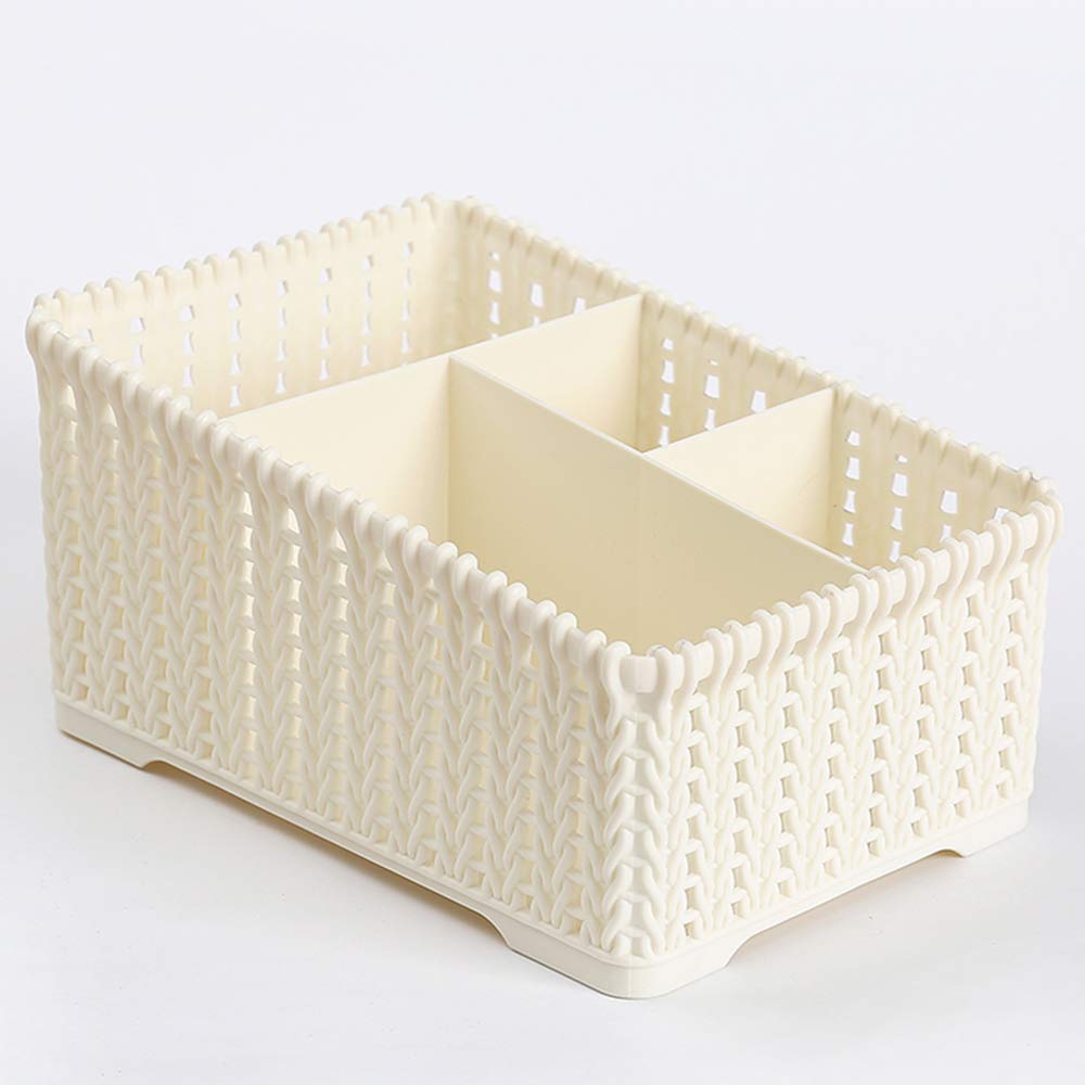Plastic Desktop Storage Box with No Cover - Organizer for Bathroom, Cosmetic, and Sundries - Multiple Colors Available for Home & Office Use