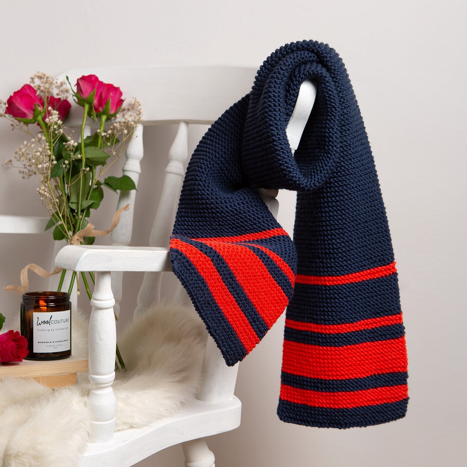 Unisex Knitting Kit for Scarf - DIY Knitting Supplies for Beginners & Experts - Perfect for Winter Gifts, Home Crafting & Relaxation