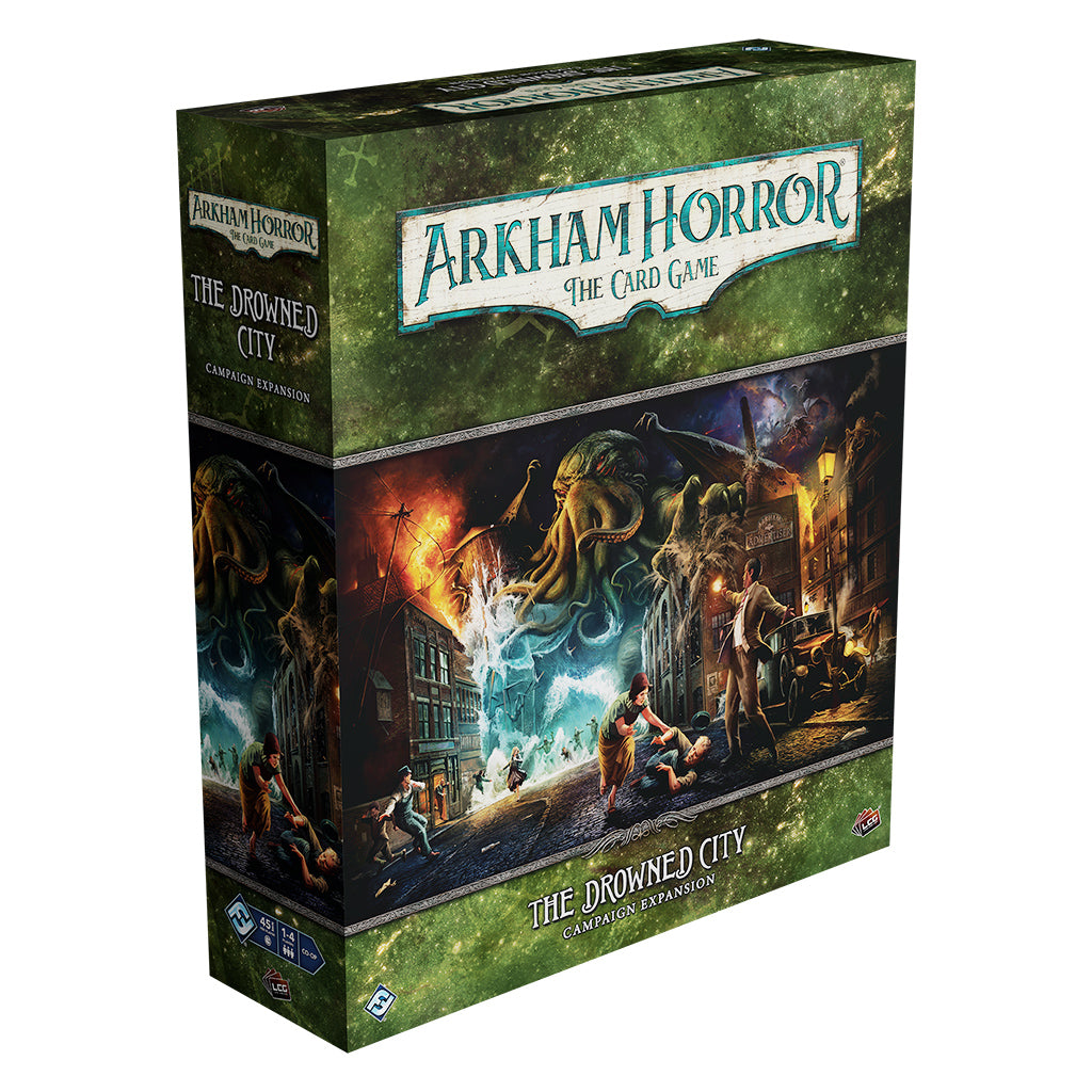 Arkham Horror Card Game: The Drowned City Campaign Expansion - Horror Adventure Board Game for Adults | Perfect for Game Nights & Horror-Themed Parties