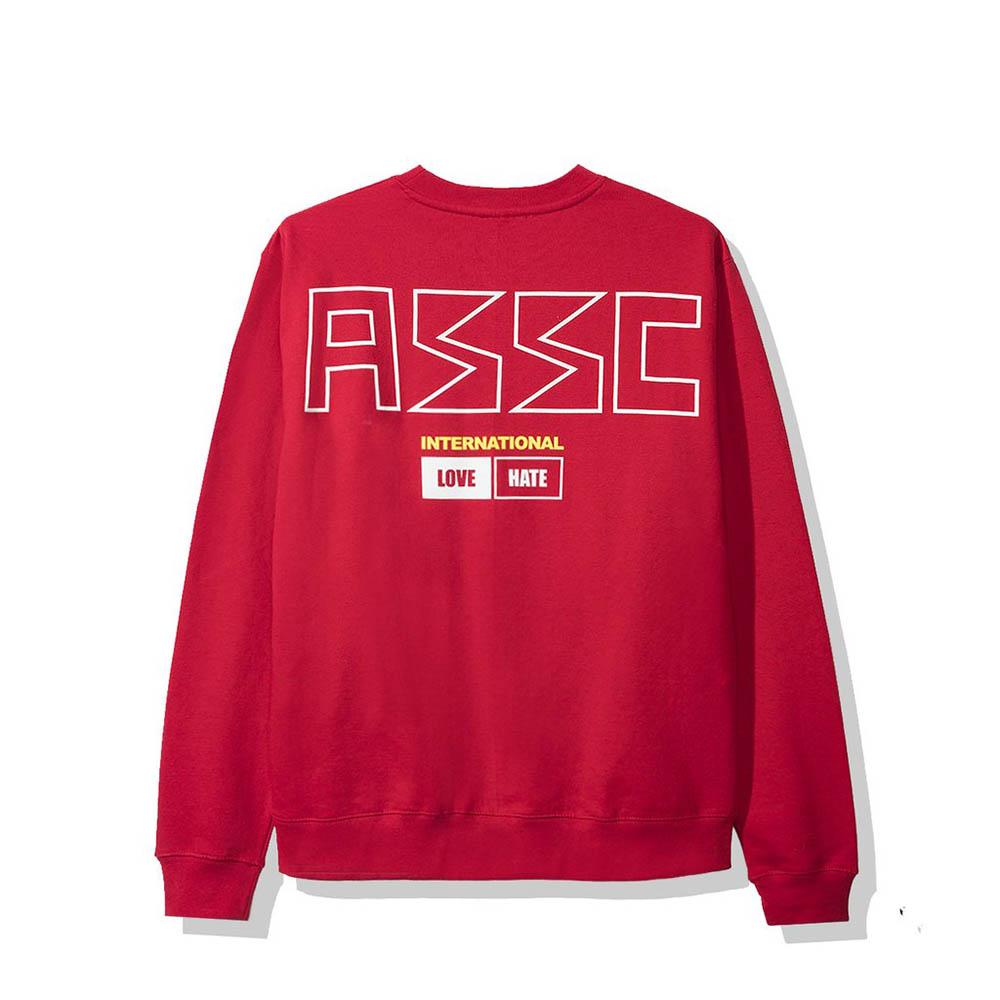 AntiSocialSocialClub 300ZX Red Crewneck Sweatshirt - Streetwear Hoodie for Men & Women - Perfect for Casual Wear, Street Style & Urban Fashion