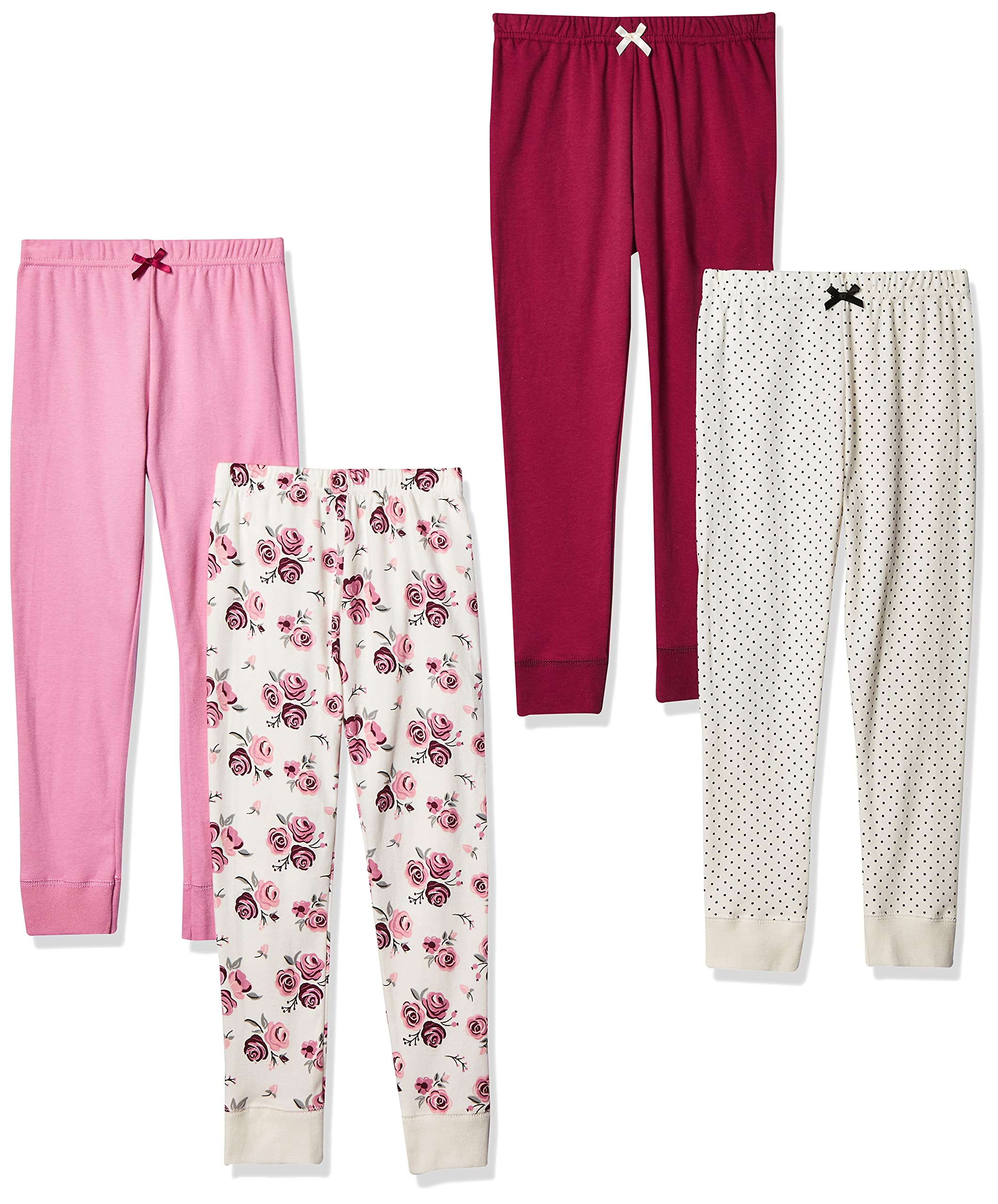 Hudson Baby Girls' Cotton Pants & Leggings - Soft & Comfortable Toddler Bottoms for Playtime & Everyday Wear