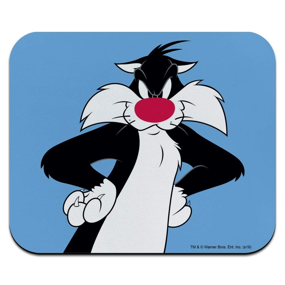 Looney Tunes Sylvester Low Profile Gaming Mouse Pad - Non-Slip Rubber Base, Smooth Surface for PC, Laptop, Office & Home Use - Perfect for Work, Gaming & Graphic Design