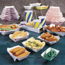 5 lb. Food Tray (250 Count) - Durable Disposable Serving Trays for Catering, Parties & Restaurant Use