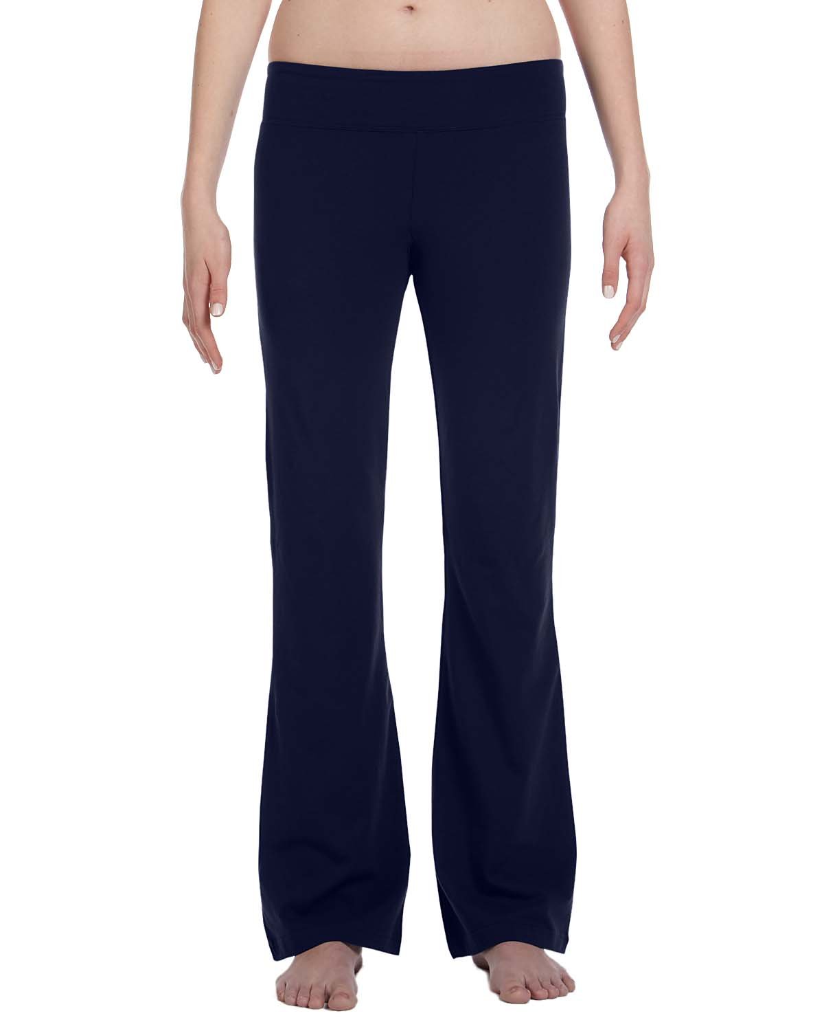 Bella B810 Women's High Waist Yoga Pants - Cotton Spandex Blend Workout Leggings for Running, Gym & Lounge Wear