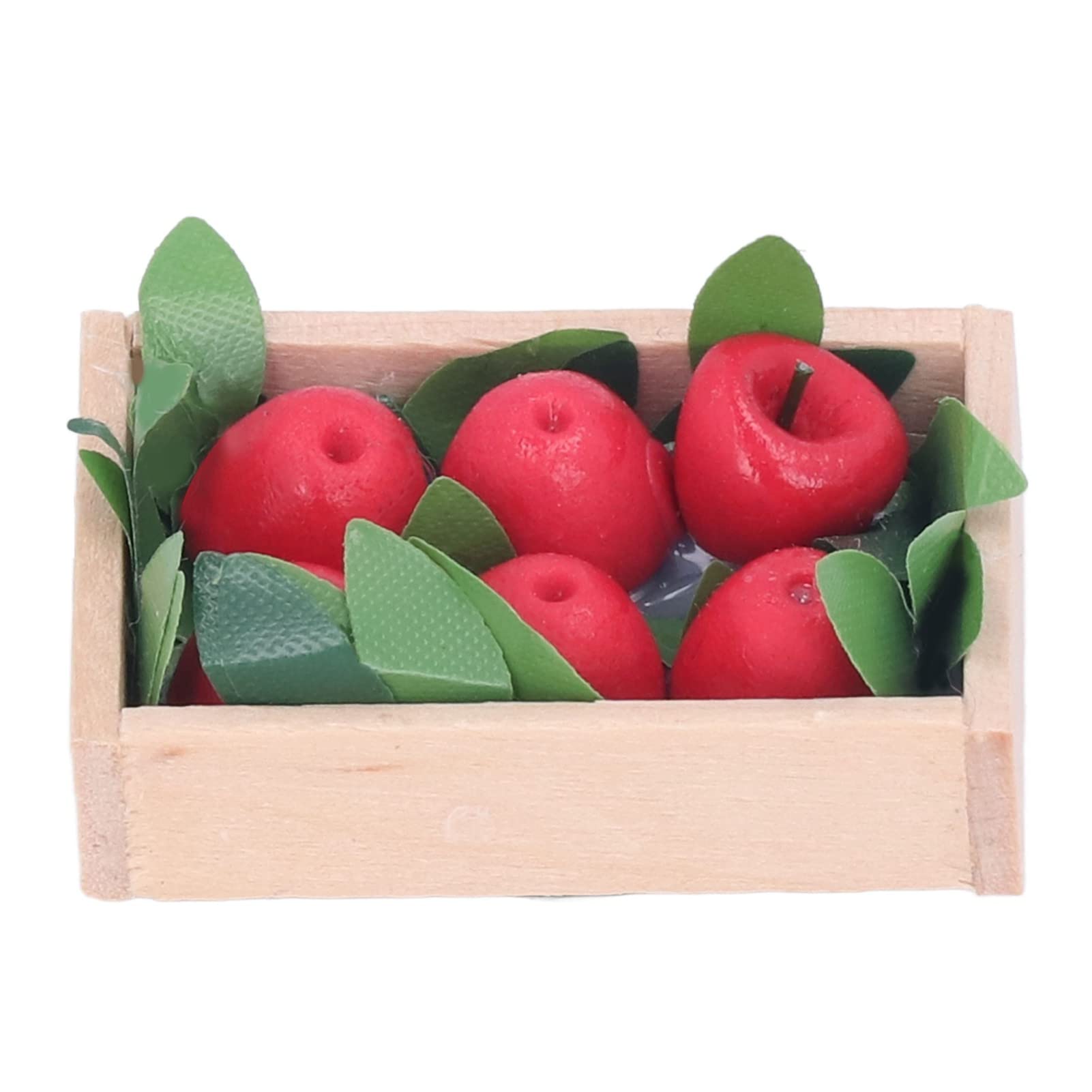 1:12 Scale Miniature Dollhouse Fruit Box - Realistic Wooden Simulation Log for Dining Room Decor, DIY Crafts, and Model Train Scenes | Perfect for Dollhouse Accessories, Miniature Displays & Tabletop Gaming