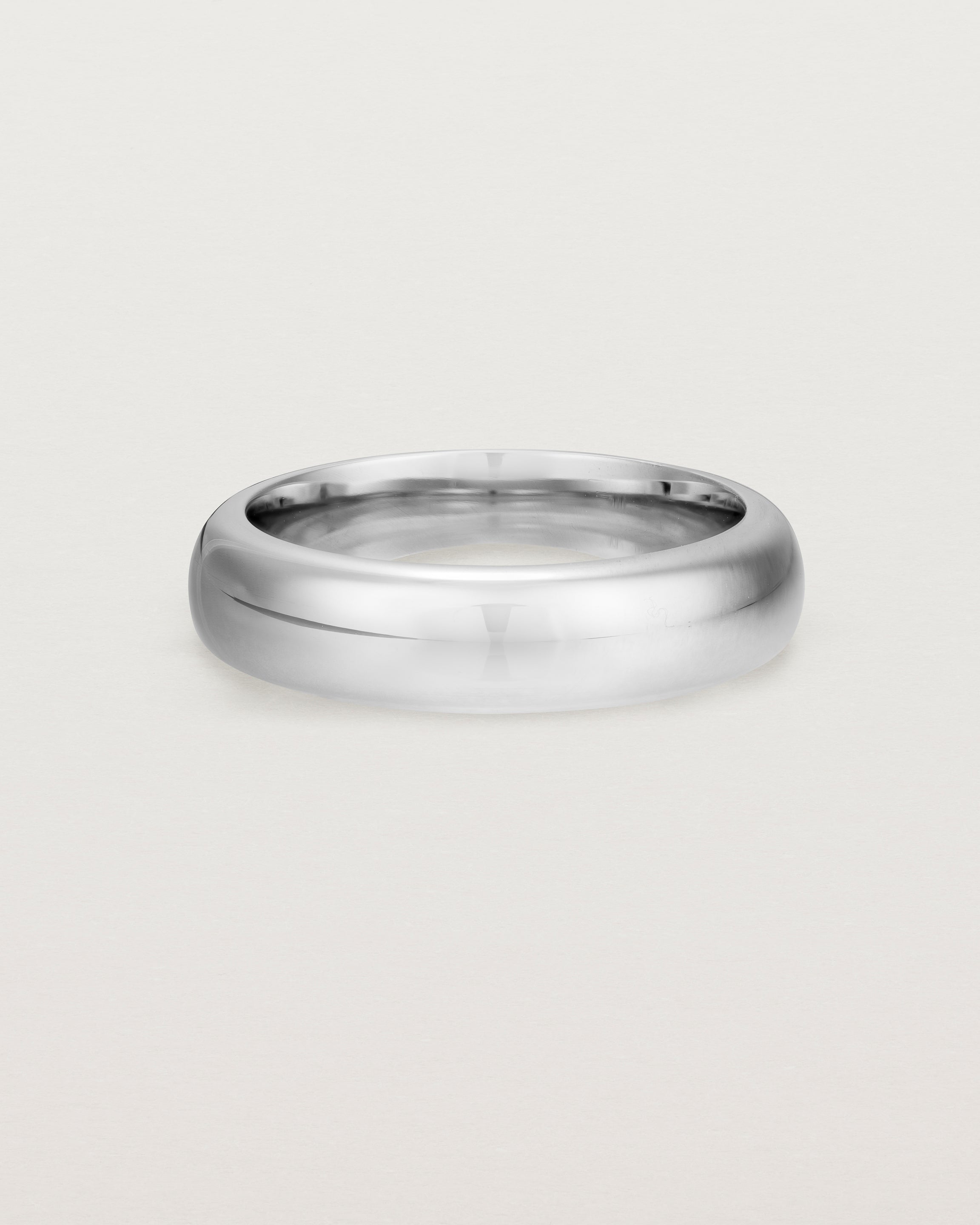 Bold Curve Ring for Women - 6mm Wide Stainless Steel Minimalist Band Ring - Perfect for Everyday Wear, Stacking Rings, and Gift Giving