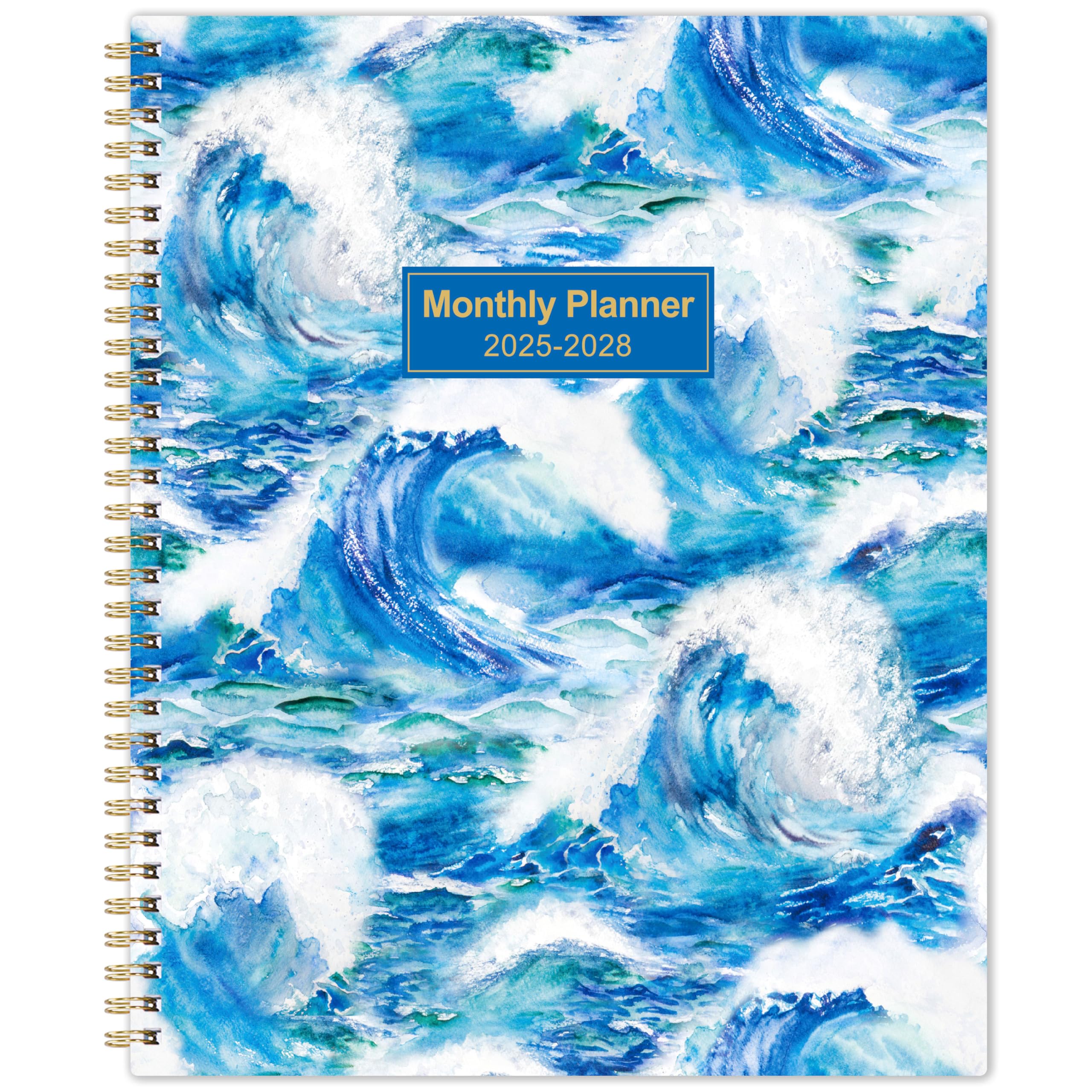 2025-2028 Monthly Planner Calendar | 3 Year Planner (36 Months) with Tabs, Pockets & Twin-Wire Binding | 9