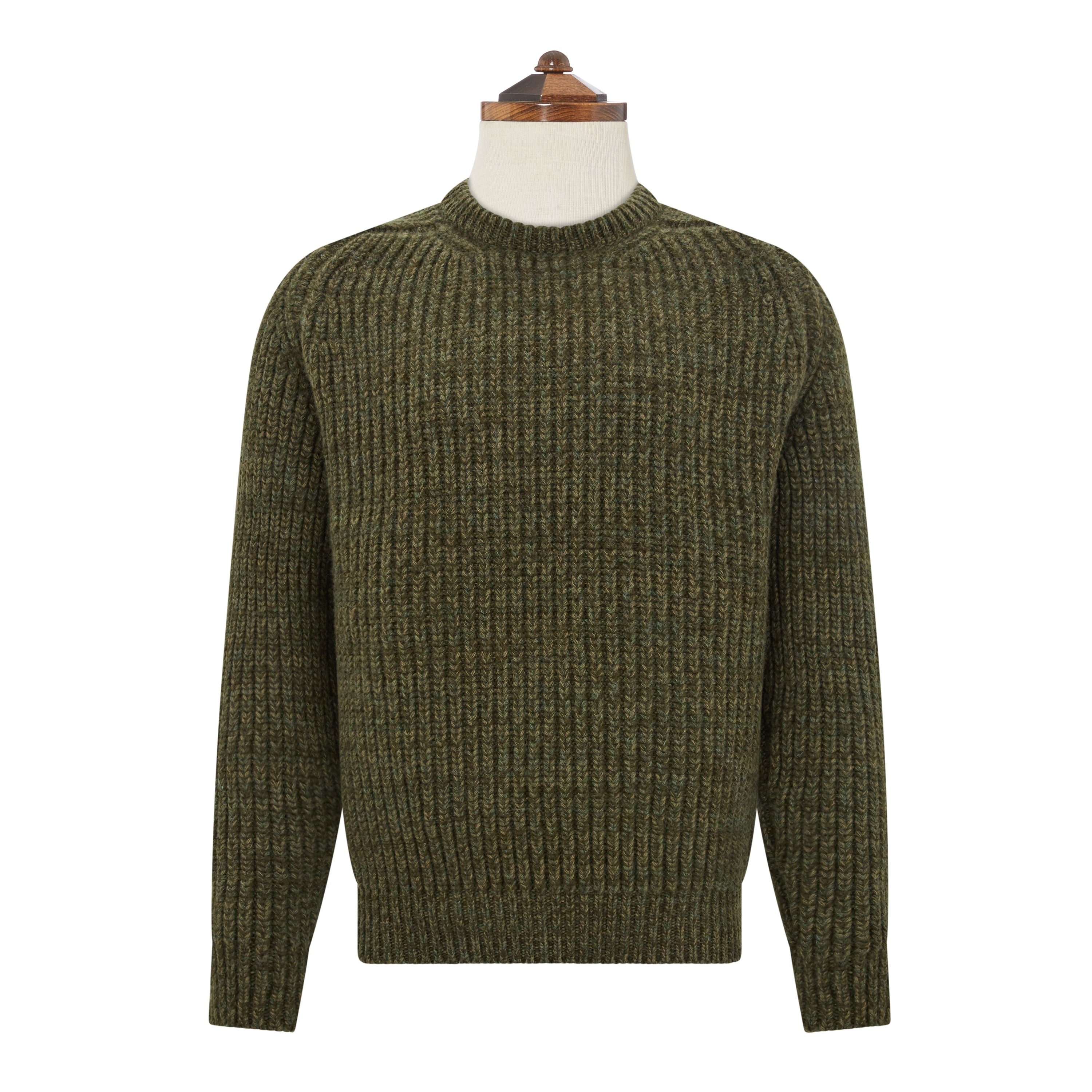 Kinsale Ribbed Green Crew Neck Sweater for Women | Soft & Cozy Knit Pullover | Perfect for Fall & Winter Outfits