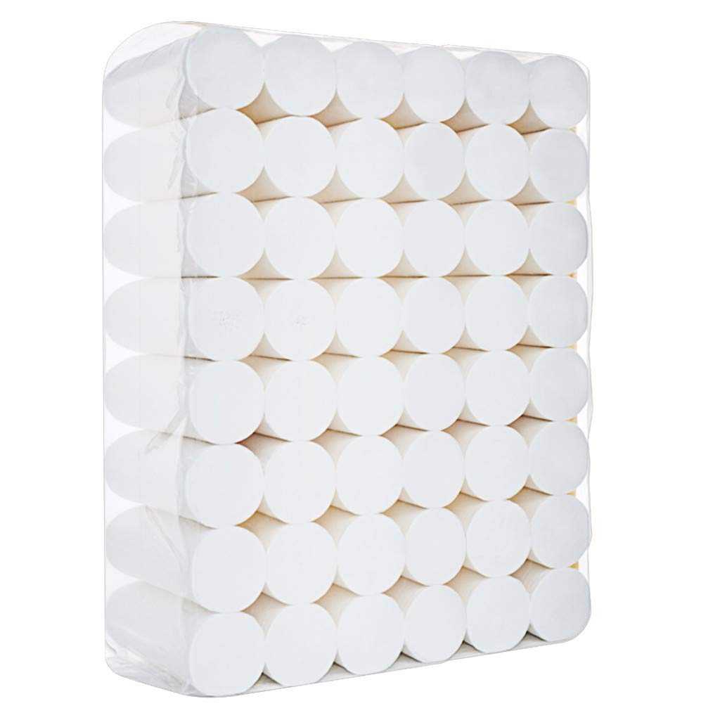 48 Rolls Bulk Toilet Paper - 3-Ply Ultra Soft White Bath Tissue for Home & Office Use | Gentle on Skin, Septic Safe | Perfect for Everyday Comfort & Emergency Stockpiling