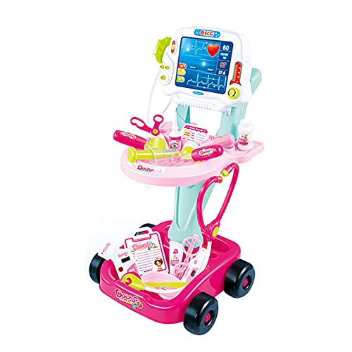 Kids Pretend Play Doctor Toy Set with Simulated ECG & Injection Kit - Educational Medical Role Play for Children's Hospital Games & STEM Learning