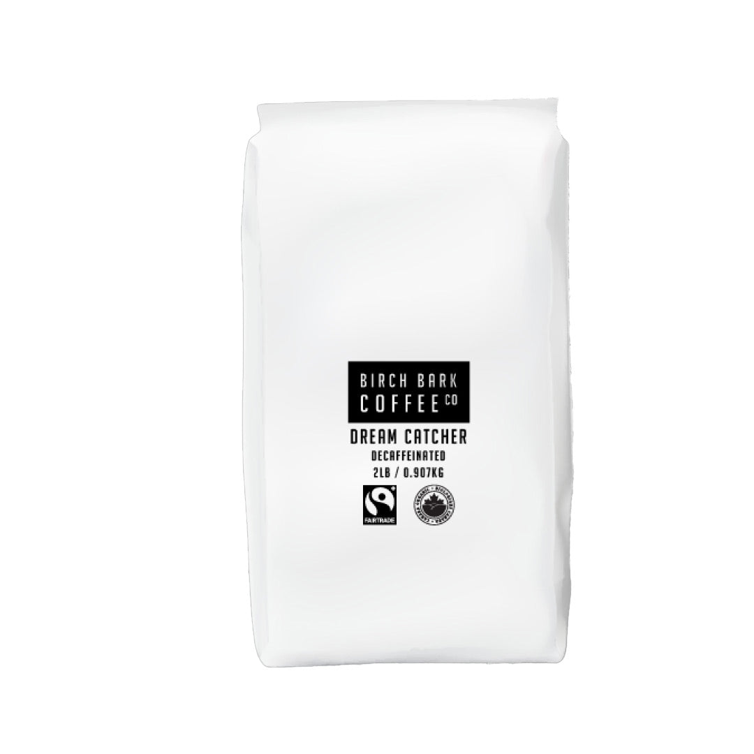 Organic Birch Bark Dream Catcher Decaf Fair Trade Whole Bean Coffee - 2 lb Bag | Premium Decaffeinated Coffee for Home Brewing, Office & Relaxation