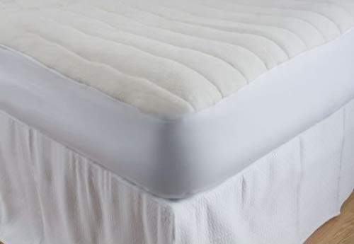 Premium Terry Filled Comfort Mattress Pad - King Size Cooling Bed Topper & Protector by DownTown Company for Better Sleep & Allergy Relief - Ideal for Hot Sleepers, Guest Beds & Master Bedrooms