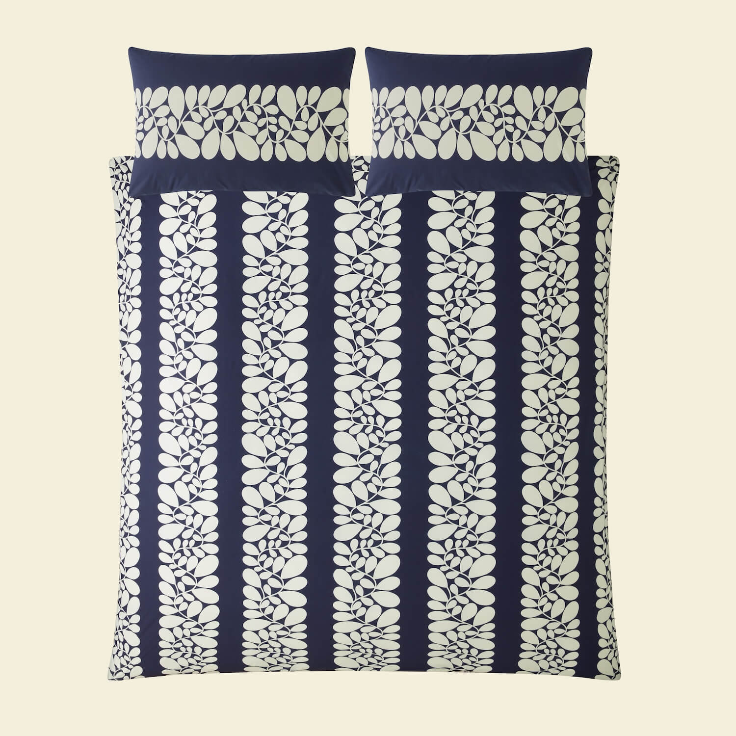 Premium Sycamore Stripe Bed Linen Set - Soft 100% Cotton Space Blue Luxury Bedding - Perfect for Master Bedrooms, Guest Rooms & Cozy Home Decor