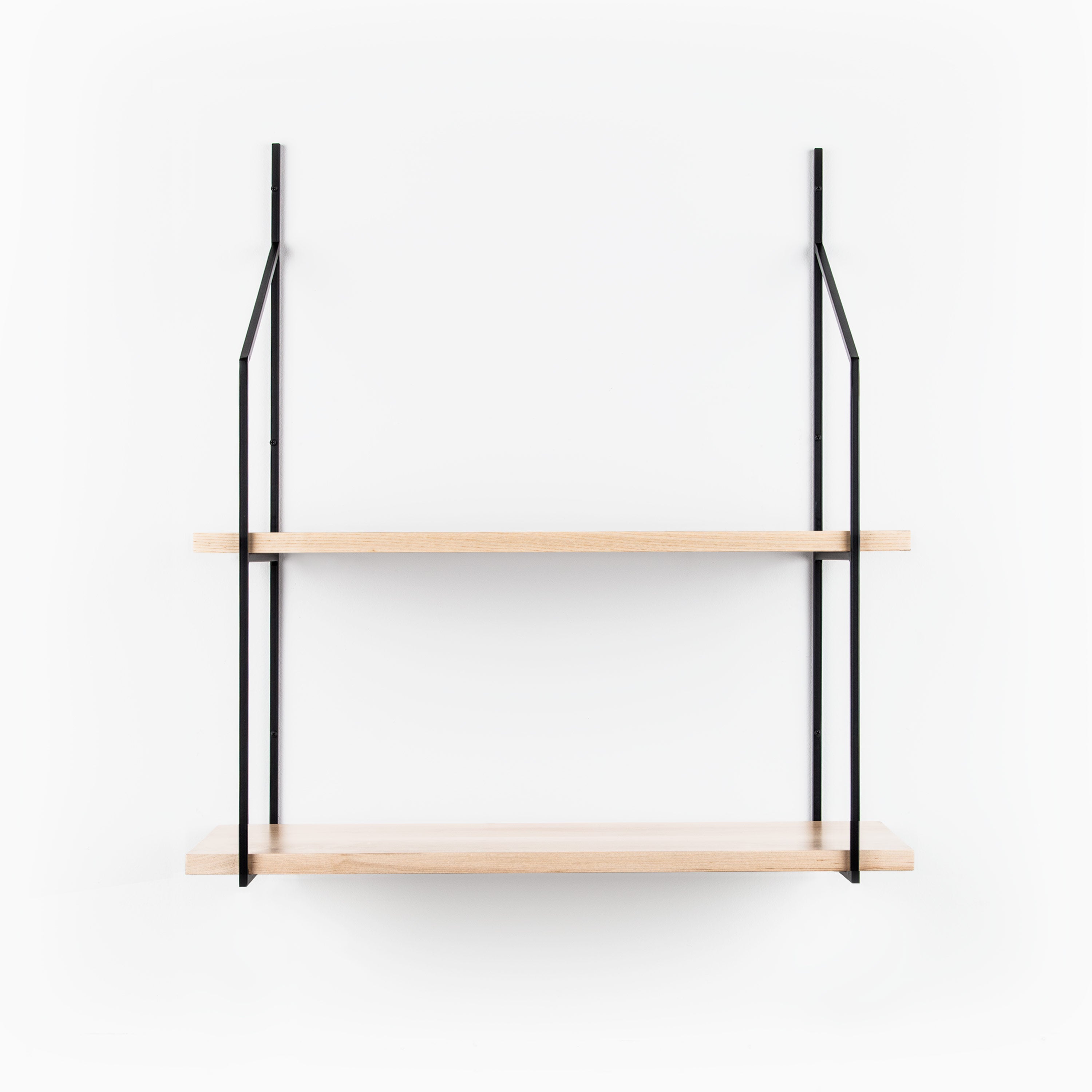 Verne Maple Wood 2-Tier Grandparent Shelf - Stylish Storage for Living Room, Bedroom & Nursery
