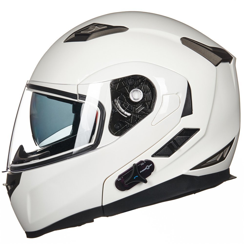 ILM Bluetooth Modular Flip-Up Full Face Motorcycle Helmet with Sun Shield & MP3 Intercom - Model 953/953 PRO | for Safe Riding, Commuting & Adventure Tours