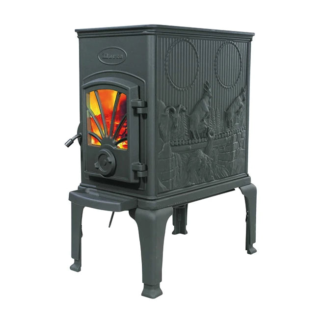 Dovre 40 CBS 2 Cast Iron Wood Stove - Efficient Heating for Home & Cabin | Perfect for Living Rooms, Basements & Outdoor Spaces