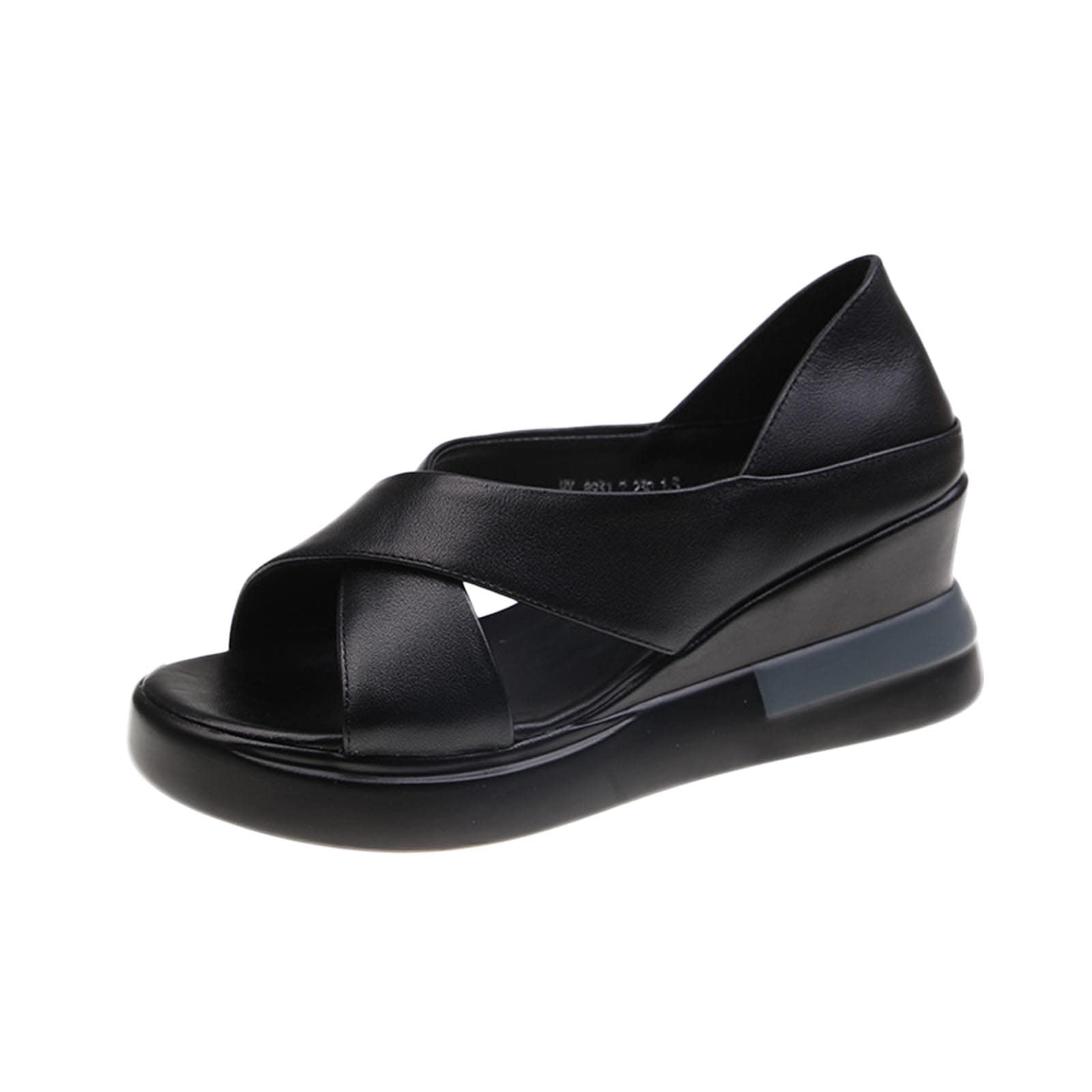 Breathable Women's Lace Up Wedge Sandals with Thick Sole & Bow Tie Design - Comfortable Casual Shoes for Summer Walking, Beach Outings & Daily Wear