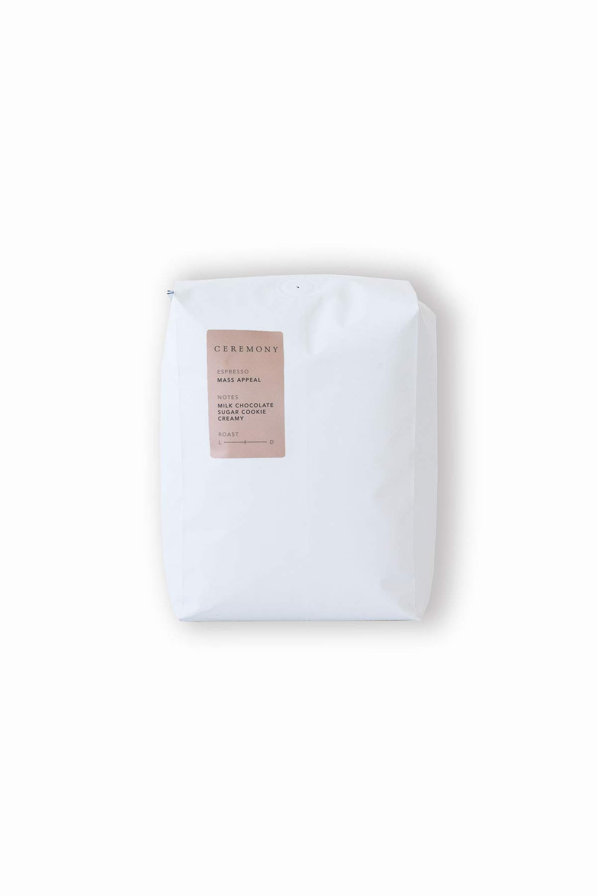 Ceremony Coffee Roasters Mass Appeal House Espresso Blend - Premium Specialty Whole Bean or Ground Coffee for Espresso Machines - 2lb Bag (Medium Grind) - Perfect for Home Brewing, Cafes & Office Coffee Stations