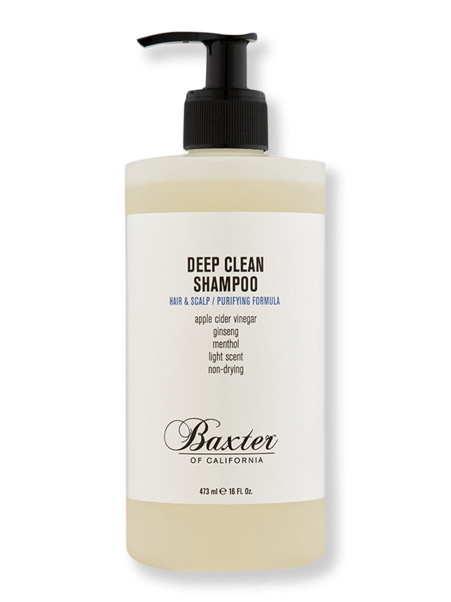 Baxter of California Deep Clean Shampoo for Men - Clarifying & Volumizing Hair Care - Removes Buildup & Adds Body - Ideal for Daily Use & Post-Workout Refresh