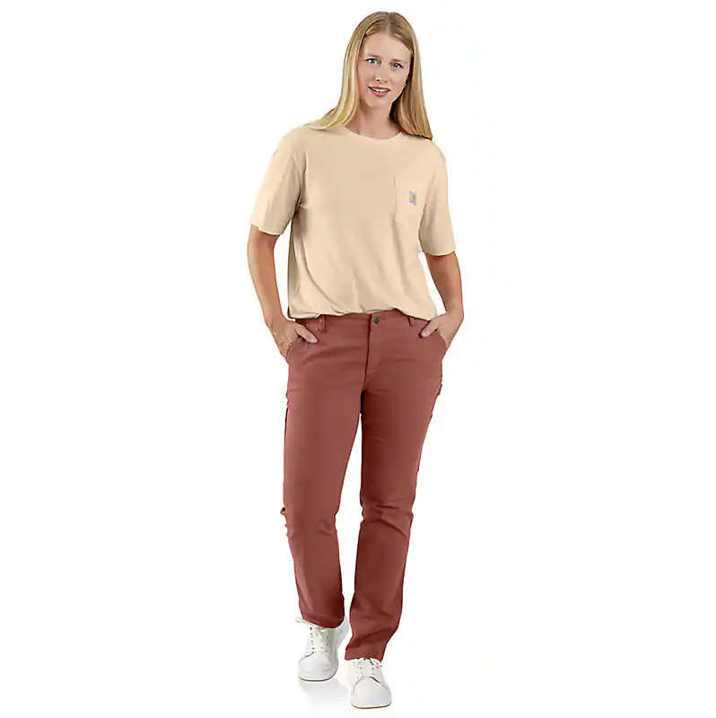 Carhartt Women's Rugged Flex Relaxed Fit Canvas Work Pants 105113 - Durable & Comfortable for Construction, Landscaping & Outdoor Jobs