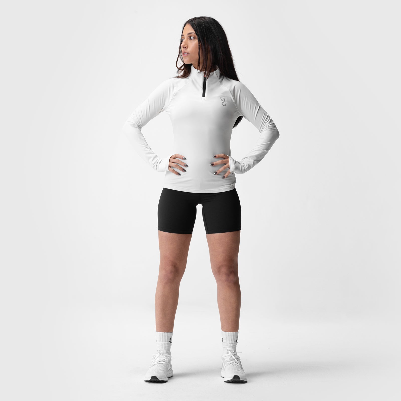 ASRV x Equinox Performance Quarter Zip Pullover - Ivory Cream | Lightweight & Breathable Activewear for Running, Gym & Outdoor Workouts