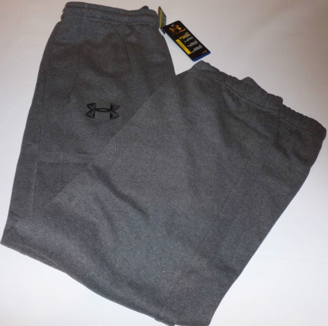 Under Armour Cuffed ColdGear Rugby Training & Leisure Storm Pants for Men - Charcoal Gray - Cold Weather Workout & Outdoor Activities