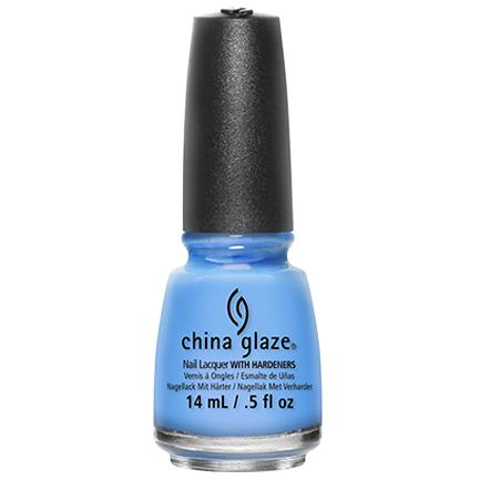 China Glaze Secret Peri Wink Le 0.5 oz Nail Polish #80895 - Long Lasting Shimmery Blue Green Nail Lacquer for Salon Quality Manicures & Pedicures
