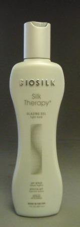 Biosilk Silk Therapy Glazing Gel 7 oz - Smoothing & Shine Enhancing Hair Treatment for Frizz Control & Heat Protection - Perfect for Daily Styling & Salon-Quality Results at Home