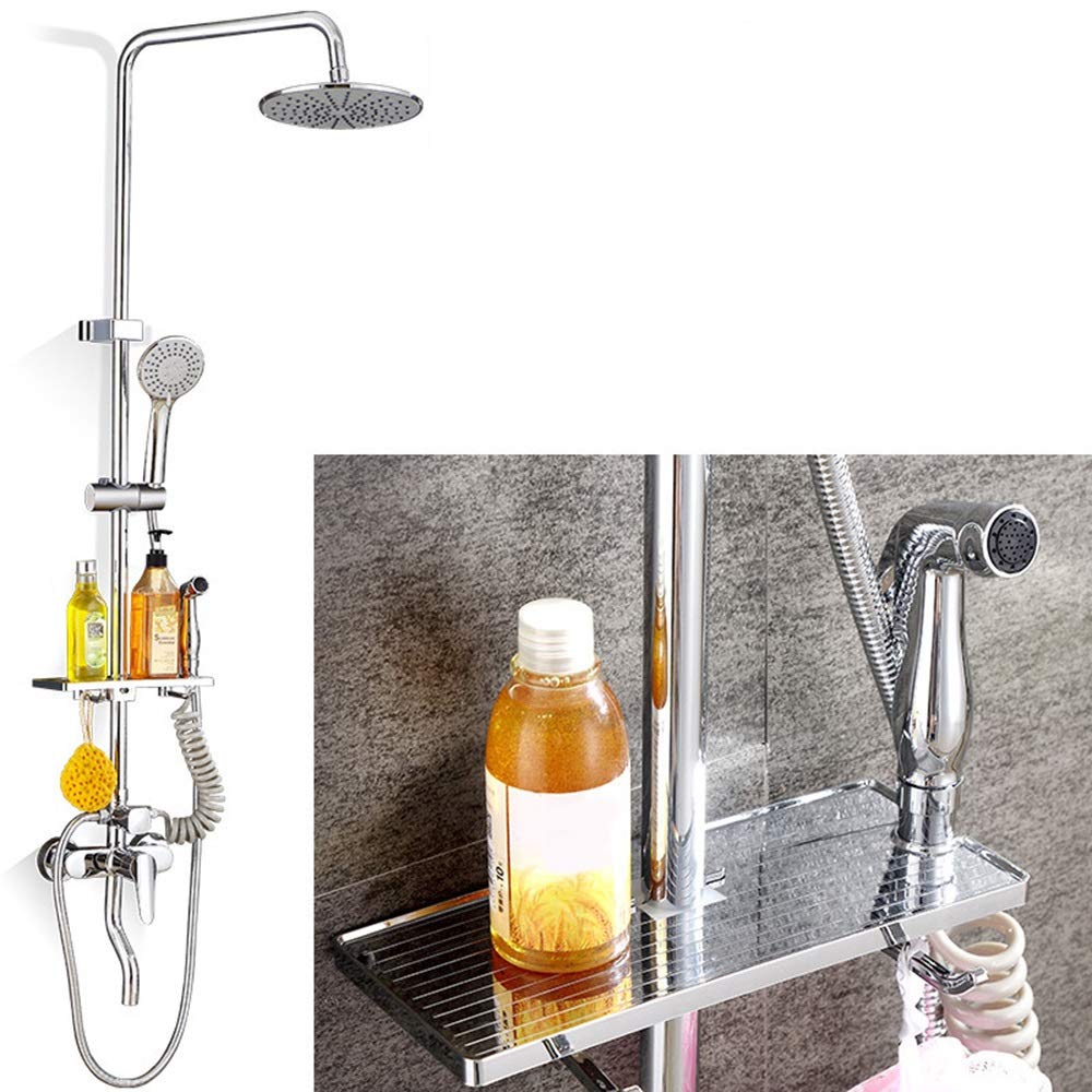 Premium Copper European Black Shower Set - 4-Speed Pressurized Handheld Shower Head with Easy Installation for Bathroom & Spa Relaxation (Electroplating Finish)