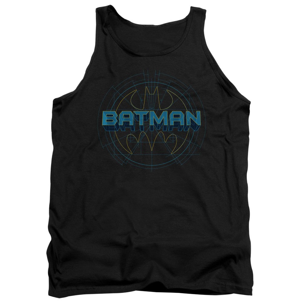 Batman Bat Tech Logo Unisex Tank Top for Men & Women - Comfortable Superhero Graphic Tee for Cosplay, Comic Con & Casual Wear